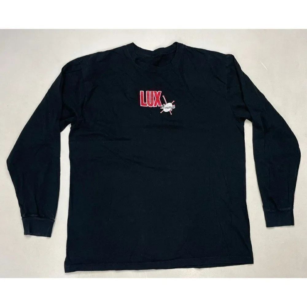 Lux Lounge 666 South Ave Rochester New York Graphic T-shirt Men Large Black